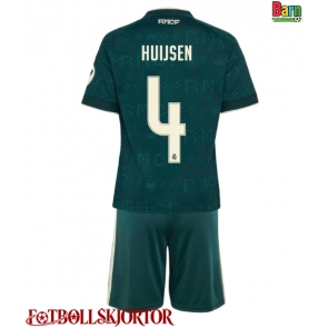 Real Madrid Dean Huijsen #4 Borta Kläder Barn 2026-27 Kortärmad (+ Korta byxor)